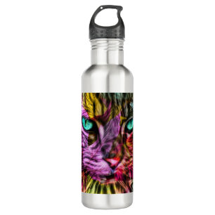 Kitten Cat Künstlerisch Design Edelstahlflasche