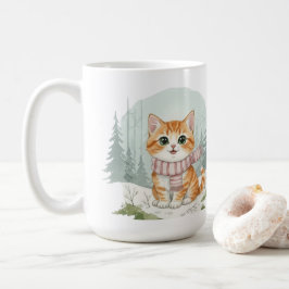 Kitten Cat Mug, Watercolor Cat Lover Gift Kaffeetasse
