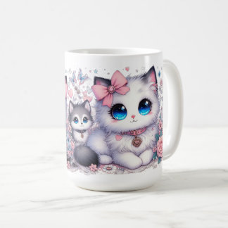Kitten Cuteness Overload: funkelnde Mit Augen Katz Kaffeetasse