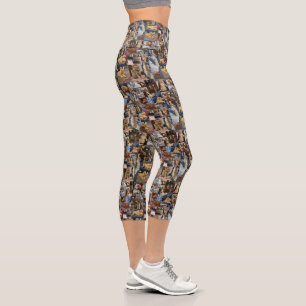 Kitten Foto Collage, Capri Leggings