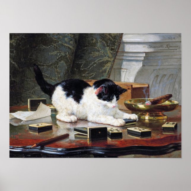 Kitten, Henriette Ronner-Knip Poster (Vorne)