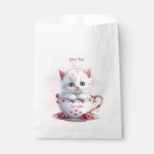 Kitten im Cup Pink-Blume bevorzugen Taschen