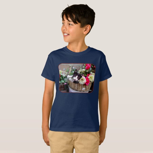 Kitten in a Basket T-Shirt (Vorne ganz)