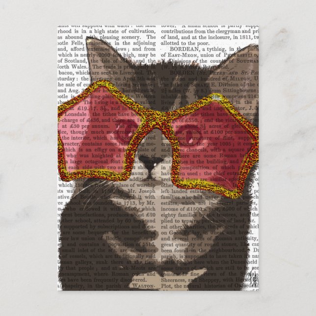 Kitten in der Star-Sonnenbrille Postkarte (Vorderseite)