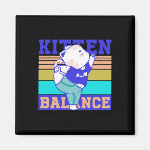 Kitten Lance spirituelles Yoga süßes Katzen Tiere Magnet