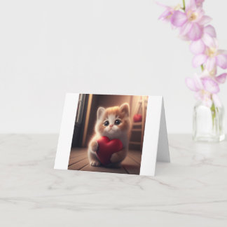 Kitten Liebe Karte
