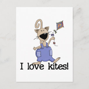 Kitten Liebe Kites Tshirts und Geschenke Postkarte