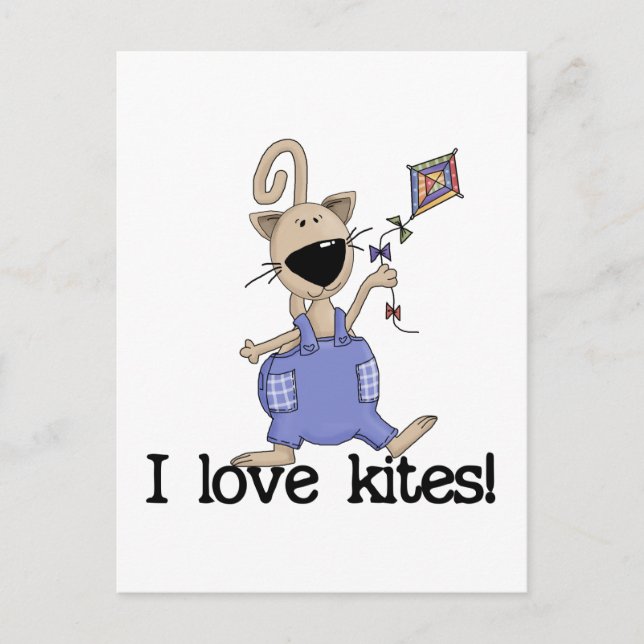 Kitten Liebe Kites Tshirts und Geschenke Postkarte (Vorderseite)