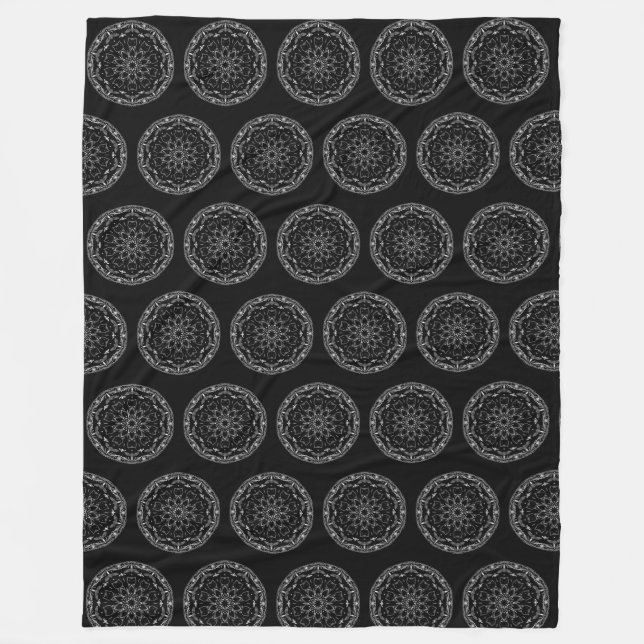 Kitten Mandala Fleecedecke (Vorderseite)