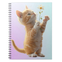 Kitten mit Blume