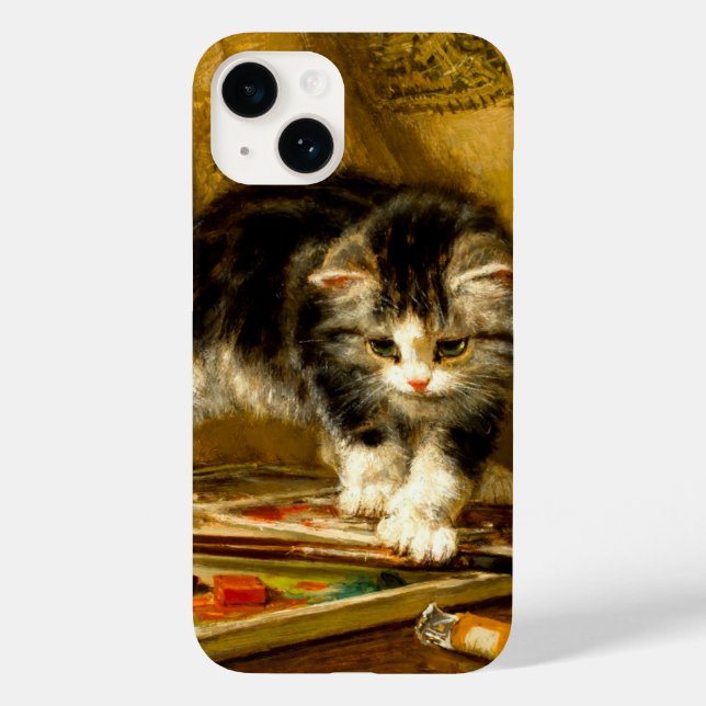 Kitten mit Farbe und Pinsel Case-Mate iPhone Hülle (Rückseite)