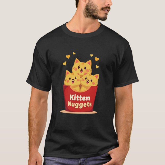Kitten Nuggets – 100% süß, null Huhn T-Shirt (Vorderseite)