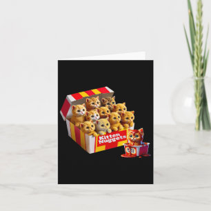 Kitten Nuggets Cat Lover Geschenk Puppe Hühnchen N Karte