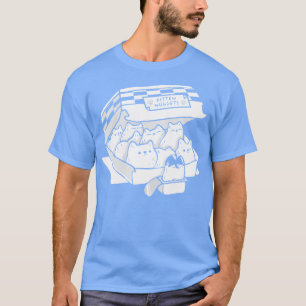 Kitten Nuggets Fast Food Katze Schwarz und Weiß du T-Shirt