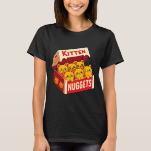 Kitten Nuggets Food Pub Cat Lover Geschenk Hühnche T-Shirt
