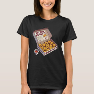 Kitten-Nuggets Lebensmittel-Wortspiel Katzenliebha T-Shirt