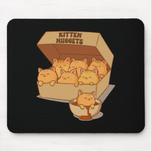 Kitten Nuggets Niedlich Food Puppe Katze Lover Hüh Mousepad