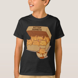 Kitten Nuggets Niedlich Food Puppe Katze Lover Hüh T-Shirt