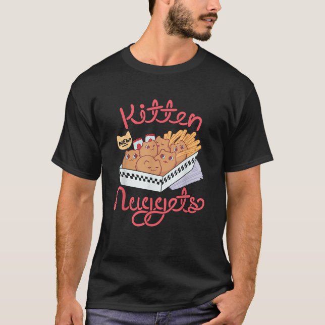 Kitten Nuggets Nugget Kitten Chicken Nugget Lover  T-Shirt (Vorderseite)