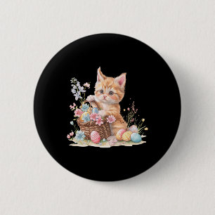 Kitten Oaster Kitten Eggs Artwork Button