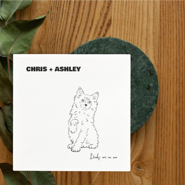 Kitten Pet cat Cocktail Napkin für Hochzeiten Serviette (Von Creator hochgeladen)