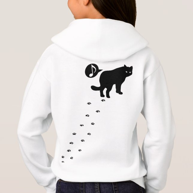 Kitten_Piano Hoodie (Rückseite)