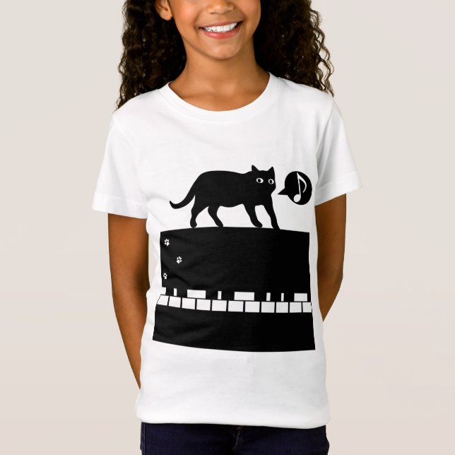 Kitten_Piano T-Shirt (Vorderseite)