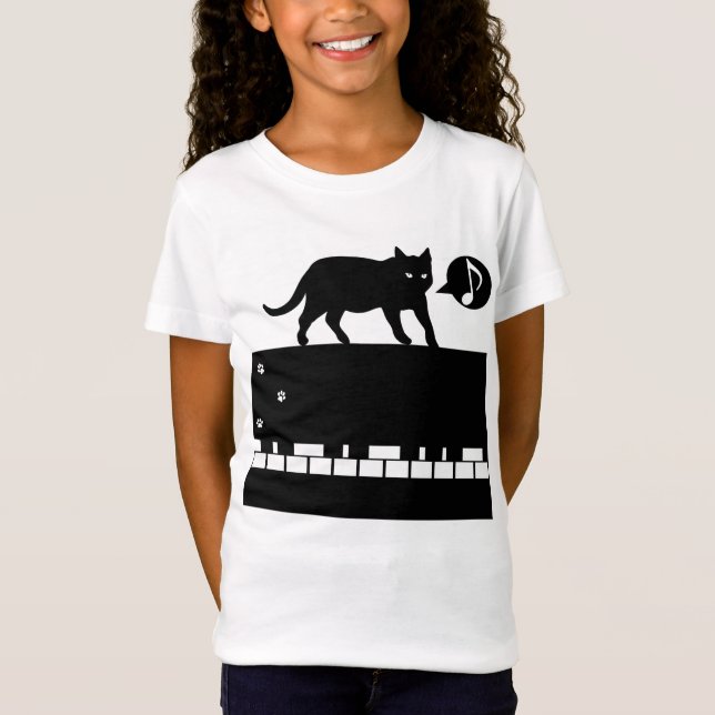 Kitten_Piano T-Shirt (Vorderseite)