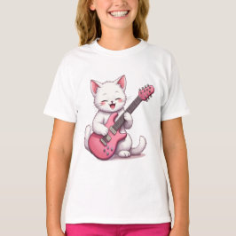 Kitten Playing Guitar T-Shirt