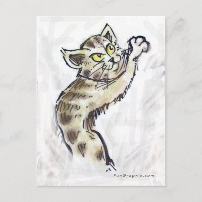 Kitten Postkarte (Vorderseite)