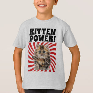 KITTEN POWER, KatzenT - Shirt, lustige T - Shirt