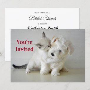 Kitten Puppy Bridal Dusche Einladung