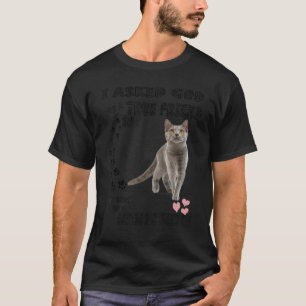 Kitten Quote Mama Vater Lover Print Niedlich Briti T-Shirt