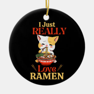 Kitten Really Lieben Ramen Keramik Ornament