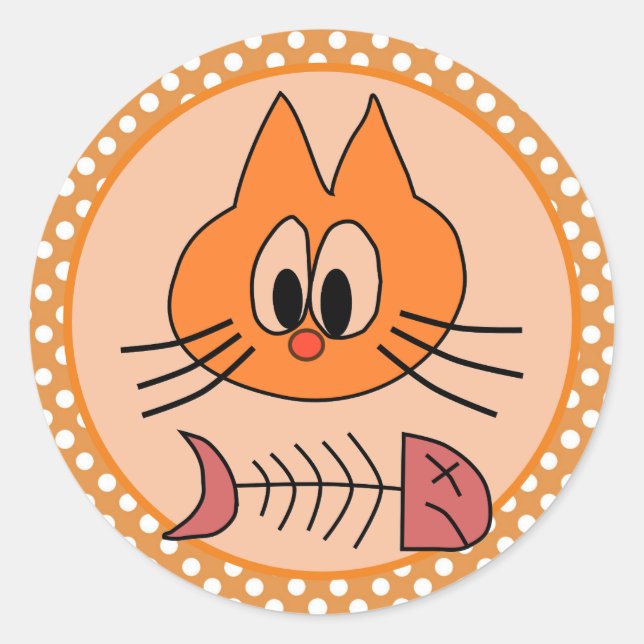 Kitten Runder Aufkleber (Vorderseite)