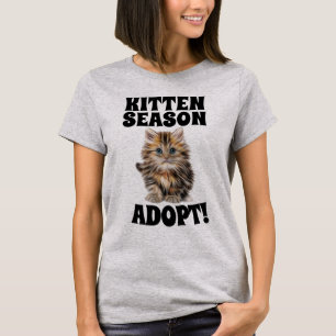KITTEN SAISON ADOPTIERT! CAT-T - SHIRT