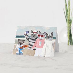 Kitten Selfie Grußkarte Karte