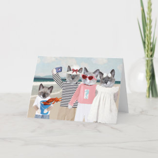 Kitten Selfie Grußkarte Karte