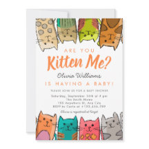 Kitten Sie mich? Neutrale Babydusche für Kitty Cat