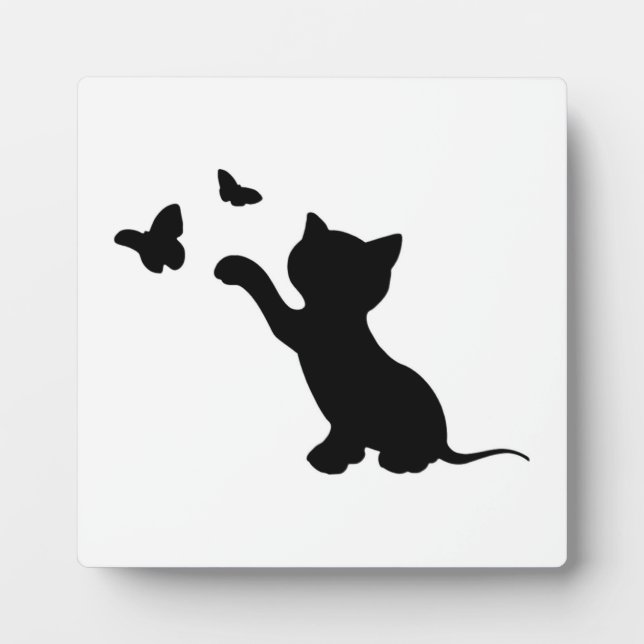KITTEN SPIELEN MIT SCHALTFLÄCHEN FOTOPLATTE (Vorderseite)