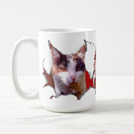 Kitten sticking her head out, ready for Christmas? Kaffeetasse