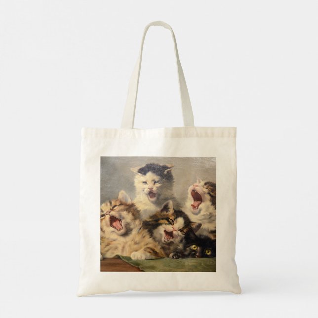 Kitten Symphony von Julius Adam II Tragetasche (Rückseite)