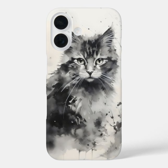 Kitten Tinte Malerei Case-Mate iPhone Hülle (Rückseite)