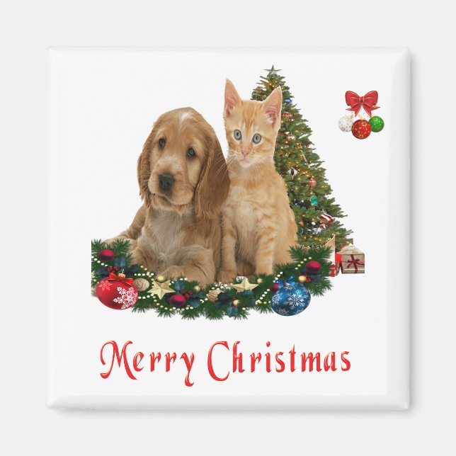 Kitten und Welpen Magnet (Vorne)