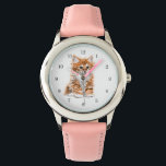 Kitten Watch Geschenk Sweet Baby Cat Armbanduhr<br><div class="desc">Niedliche Kitten Watches Sweet Baby Cat Painting - Anpassbar - oder wählen / Ihren einzigartigen Text hinzufügen - Name / Farben / Schriftart / Größe / Elemente - Bild / mehr - Machen Sie Ihr besonderes Geschenk - Umformen und verschieben oder entfernen und fügen Sie Elemente / Text mit Anpassungs-Tool!...</div>