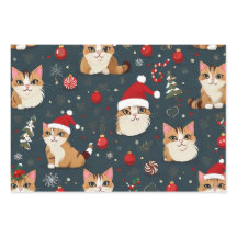 Kitten Weihnachtswrapping Paper Sheets