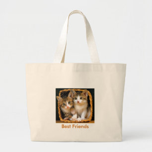kittens2, beste Freunde Jumbo Stoffbeutel