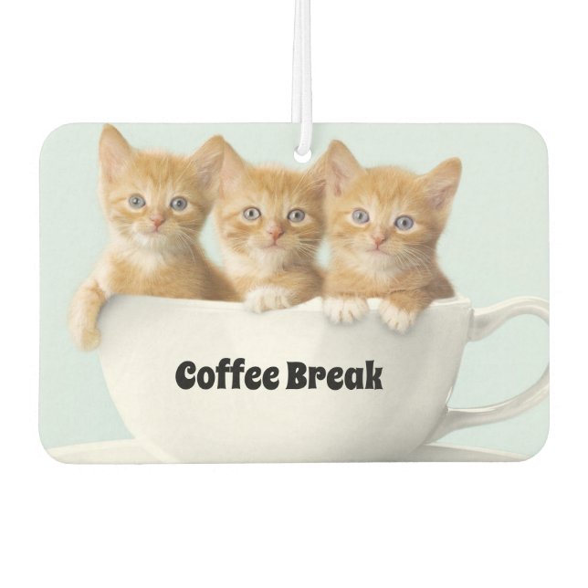 Kittens Air Freshener Autolufterfrischer (Vorderseite)