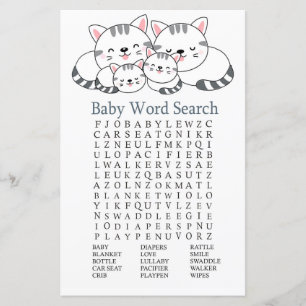 Kittens Baby Shooter Word Search Game