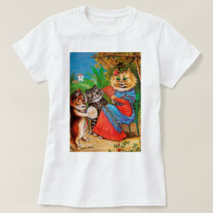 Kittens & Lady, Louis Wain T-Shirt